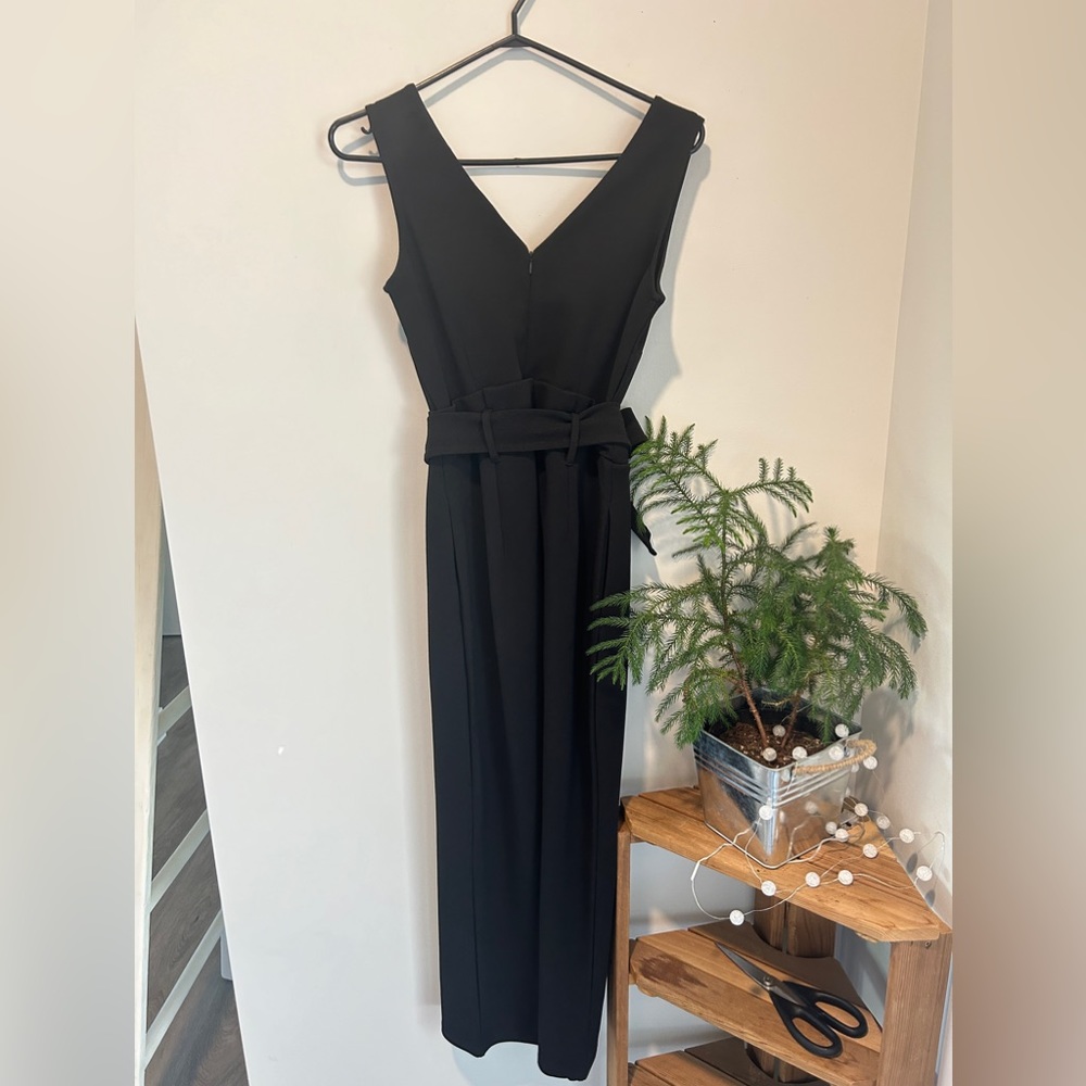 Anthropologie Black Cathy Structured Jumpsuit ~ size XS - Picture 8 of 10